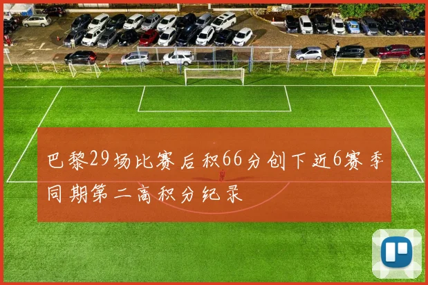巴黎29场比赛后积66分创下近6赛季同期第二高积分纪录